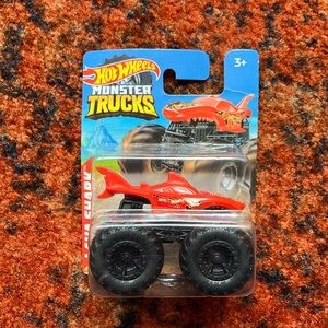 Hot wheels, monster trucks, lava shark
